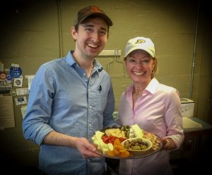 Pam Lamp and Mark Bilbrey make the perfect cheese platter