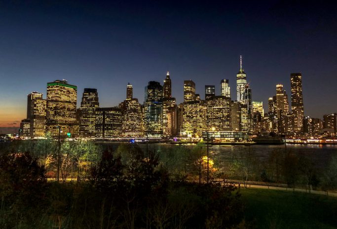 nighttime in new york city