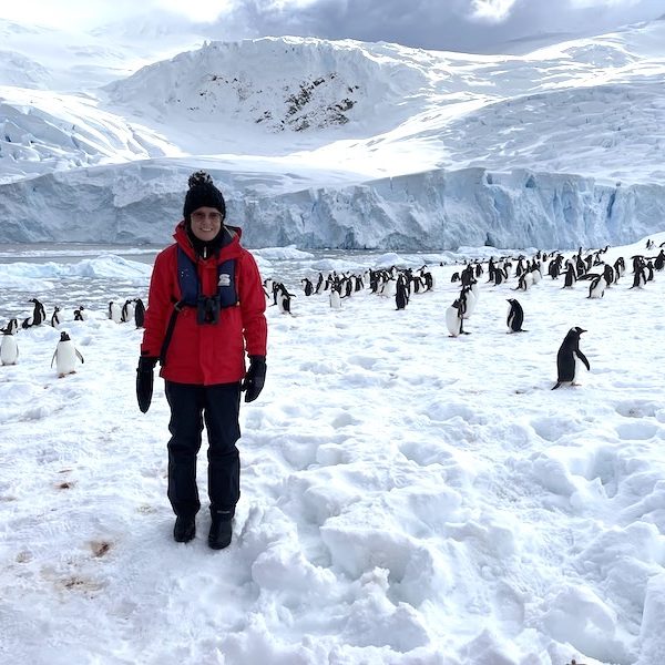 Lynne Warne in Antarctica